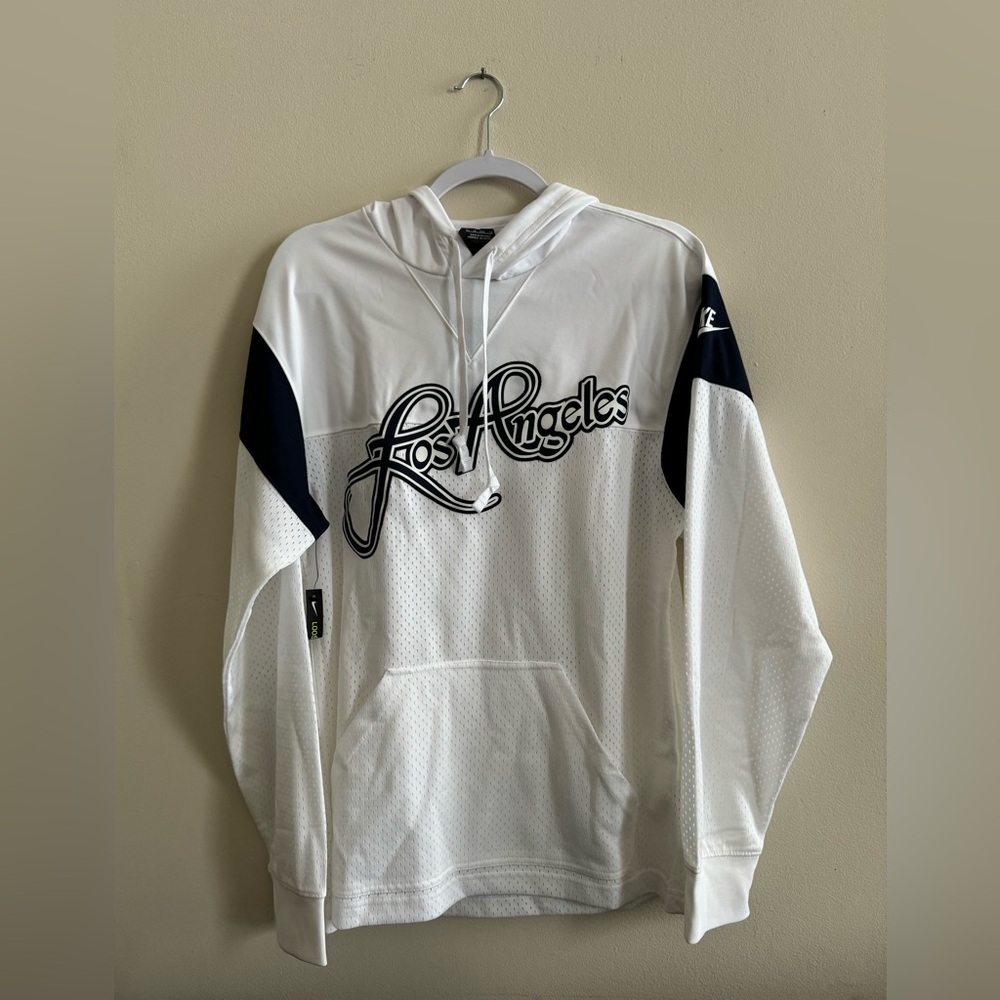 Nike Los Angeles Football Hoodie White BQ1655-100 Unisex XS